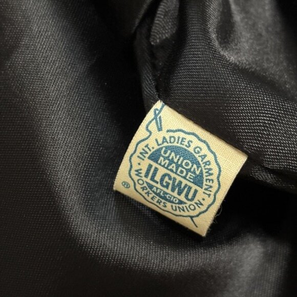 VTG Black Velvet Duster Coat Rhinestone Buttons Long 60's Luxury Romantic Sz S - Picture 11 of 14